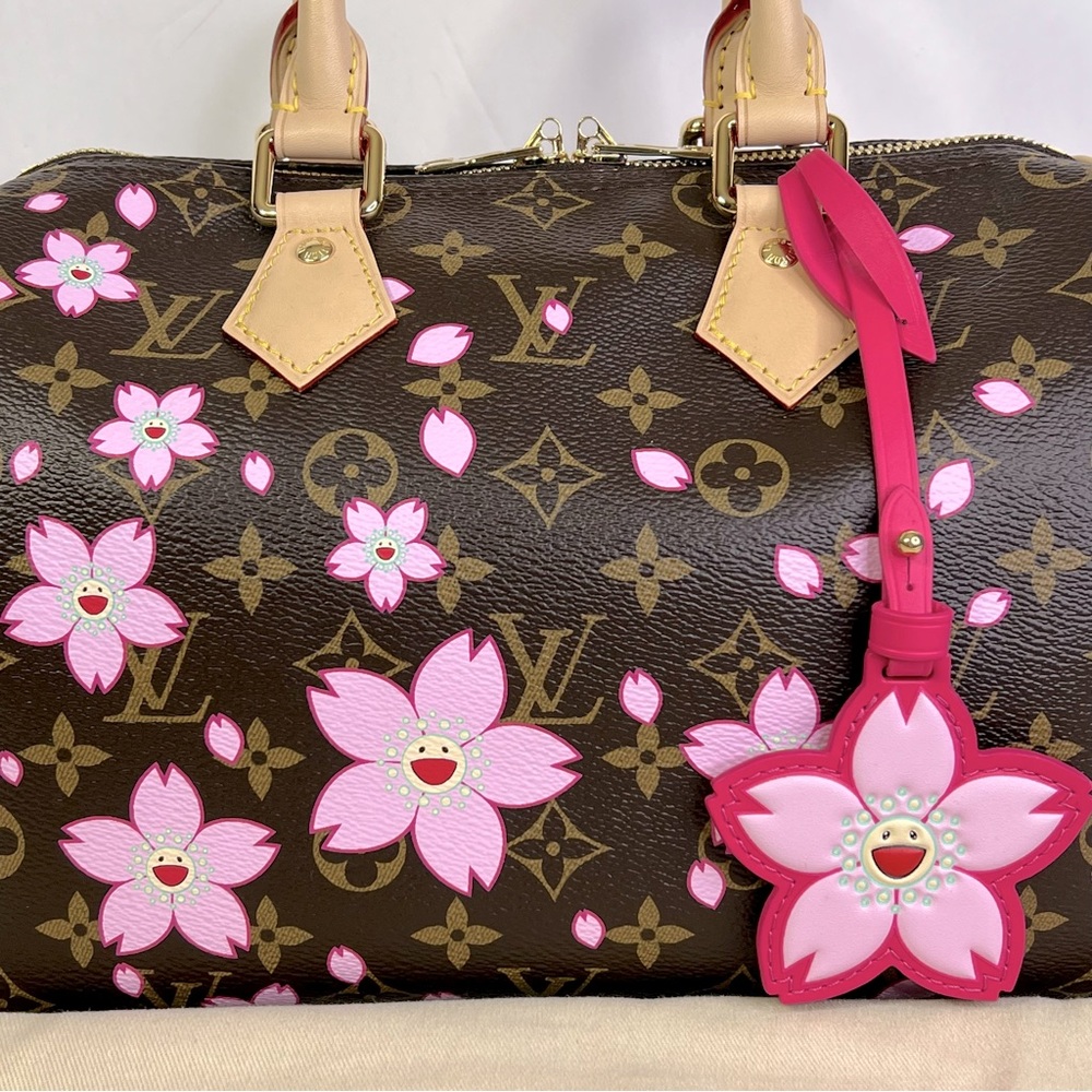 Louis Vuitton Takashi Murakami LV X TM Cherry Blossom Speedy Bandouliere 25 - Picture 7 of 13